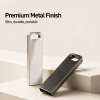 Clé USB 3.0 en métal argenté 8 Go/16 Go, nouveau logo personnalisé, cadeau promotionnel