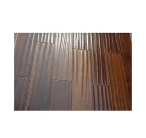 Hot sale high quality 15mm thick carbonized horizontal bamboo flooring wood color hand-scraped bamboo flooring