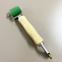 Rouleau de lissage de joint en silicone QIAOBA avec manche en bois, sonde de test de joint 230x40mm, rouleau de lissage de membrane PVC, soudure de feuilles de membrane DIY, OEM