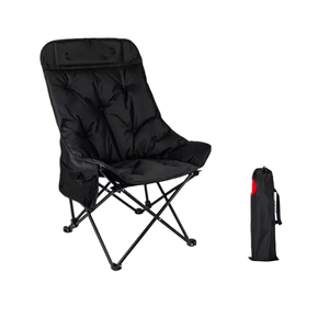 Silla <span class=keywords><strong>Luna</strong></span> Plegable de Metal Estilo Moderno, Muebles de Tela Oxford para Exteriores, para Jardín, Camping, Pesca, Acero Inoxidable para Uso <span class=keywords><strong>en</strong></span> Parques - Product Image 2