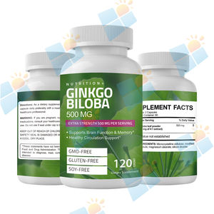 SUNI prezzo all'ingrosso puro naturale estratti vegetali Ginkgo <span class=keywords><strong>Biloba</strong></span> estratto integratore 500mg <span class=keywords><strong>Ginko</strong></span> <span class=keywords><strong>Biloba</strong></span> capsule per adulti - Product Image 2