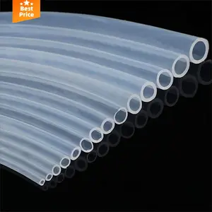Mangueira de borracha transparente transparente do silicone do produto comestível 4 5 6 8 9 10 12 13 14 16mm para fora do diâmetro tubo flexível do silicone