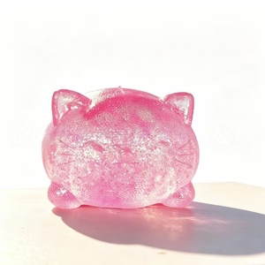 ของเล่นบีบลดความเครียด PLAYGORO แมวสีทองด้าน รุ่น Matte Golden Cat Squishies เนื้อนุ่ม บีบแล้วคืนตัวช้า - Product Image 6