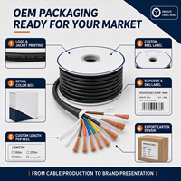 Cable de Altavoz OFC de Cobre Trenzado Fino de 8 Conductores OEM con Cubierta de PVC Flexible para Sistemas de Audio Profesionales y Uso en Escenarios