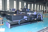 Machine de découpe laser CNC 2 en 1 pour tôles et tubes, 1,5 kW, 2 kW, 3 kW, 6 kW, 12 kW, machine de découpe haute vitesse