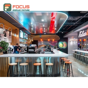 Custom Coffee Display Rack Tall Retail <b>Shelf</b> Bean Bag Area <b>Walnut</b> Product Display Rack - Product Image 5