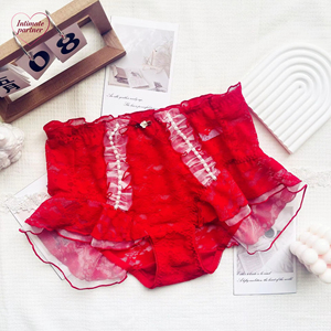 Culottes en coton à volants, mignonnes et adorables, style princesse japonaise, haute élasticité, respirantes, sexy, sous-vêtements pour femmes - Product Image 6