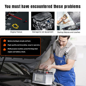 Testeur de batterie universel NCFKOS KW818 et scanner de diagnostic de panne OBDII pour batterie de voiture et <span class=keywords><strong>moto</strong></span> 6V-12V - Product Image 6