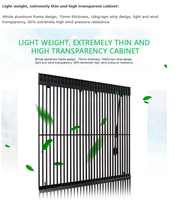 Écran d'affichage numérique LED 3D en maille transparente haute définition, écran publicitaire, IP68 étanche, DCI-P3 85% de couleurs