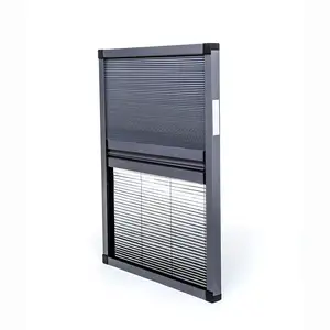 DIY screens kit Anti-insects honeycomb blinds retractable pleated fly screen door