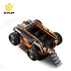 Voiture volante VR pour six personnes, type VR, occasion publique, en aluminium, acier, bois, pour aire de jeux - Product Image 3