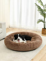 Vente en gros : Lits pour chats en peluche longue, tapis ronds doux pour chiens, coussins pour animaux de compagnie, canapés-lits pour chats, fabricant de produits pour animaux.