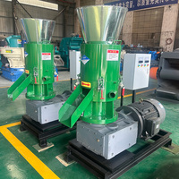 Presse à granulés de biomasse complète, ligne de production de 1 tonne/heure pour sciure de bois, coques de riz, paille, haute productivité, moteur 55 kW