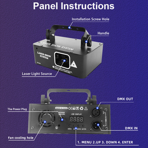 Luz de Proyección DJ de Alta Calidad con Control por Voz DMX, Láser de Animación Única, Iluminación para Bodas, Clubes, Fiestas, <span class=keywords><strong>Navidad</strong></span> - Product Image 4