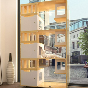 Villa de lujo para gatos con diseño Hotel para gatos de varios niveles con diseño - Product Image 2