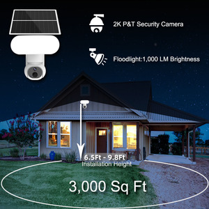 Projecteur solaire rue led lumières PTZ Caméra WiFi énergie solaire sans fil 3MP 4MP PIR suivi automatique 4G ptz caméra de sécurité - Product Image 4