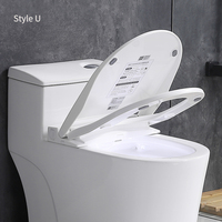 Couvercle de bidet électrique chauffant avec couvercle de toilette intelligent en forme de V avec siège de toilette intelligent ultra mince à distance