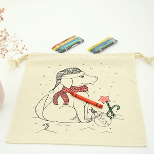 Diy Coloring Painting <strong>Bag</strong> for <strong>Kids</strong> Diy <strong>Kids</strong> <strong>Bag</strong> Handles Accept Customized Logo <strong>Drawstring</strong> Promotion Environment Friendly Cartoon - Product Image 6