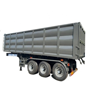 Semi-remorque à 3 essieux pour le <span class=keywords><strong>transport</strong></span> de pierres de sable et de déchets rocheux pour le <span class=keywords><strong>transport</strong></span> de la mine/du charbon. - Product Image 1