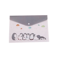 Vente en gros A4 PP plastique polyvalent classeur de documents organisateur de dossiers Logo personnalisé étiquette poche bouton pression pratique porte-fichiers