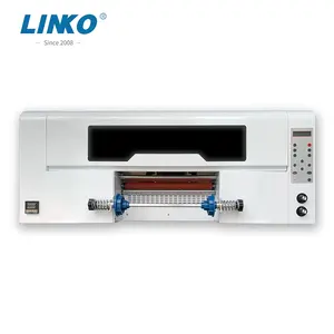 LINKO Nouvelle machine d'impression multifonctionnelle multicolore 300mm UV DTF transfert étanche machine d'impression d'autocollants