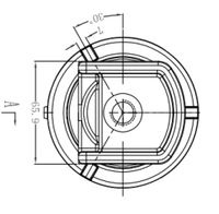 Douille GIS 24KV 36kv 250A 630A Douille de transformateur enfichable en résine époxy avec connexion à fiche pour transformation de distribution d'huile