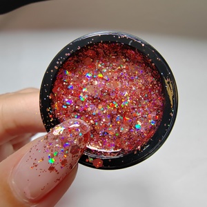 WEKIKOU Vente en gros de vernis à ongles en gel UV à <span class=keywords><strong>paillettes</strong></span> arc-en-ciel sirène, Smalto Semipermanente, gel à ongles à <span class=keywords><strong>paillettes</strong></span> semi-permanent - Product Image 1
