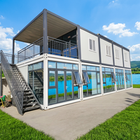 Maison préfabriquée SKYLINE en conteneur, panneau sandwich en acier modulaire, bâtiment portable, villa, bureau, hôtel, hébergement respirant