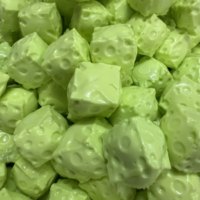 Balle anti-stress artisanale en forme de mini melon au fromage, moelleuse et croquante, jouet Squishy de Noël fait main