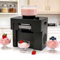 Machine à glaçons électriques en forme de flocon de neige pour usage domestique, sans sucre, glace instantanée en 60 secondes, multifonction, taille compacte, facile à nettoyer