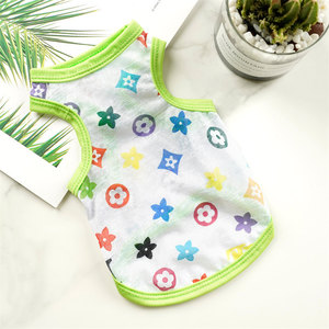 Gilets d'été fins pour animaux de compagnie, pour chats et chiens de petites et moyennes races, imprimé design mignon, style veste, en tissu - Product Image 3