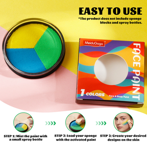 Pintura Corporal y Facial a Base de Agua, Cobertura Total, Vegana, <span class=keywords><strong>Maquillaje</strong></span> de Halloween para Payaso, <span class=keywords><strong>Diablo</strong></span>, Vampiro, Heridas, Cosplay - Product Image 5
