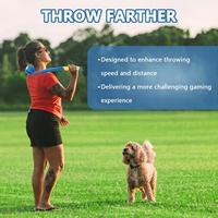 Lanceur de balle pour chien en TPR télescopique, jouet interactif pour lancer les balles sans salir les mains, idéal pour l'entraînement
