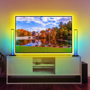 Barra de Luz LED RGB de Escritorio con Ritmo Musical, Control Remoto por Aplicación, Recargable por USB, Decoración <span class=keywords><strong>Navideña</strong></span> de Aluminio - Product Image 6