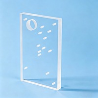 Plaque de quartz percée sur mesure avec plusieurs trous pour équipement de laboratoire