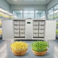 Équipement automatique de culture de pousses de soja de type boîte KEFA, machine à pousses de soja pour supermarché, moteur en acier inoxydable