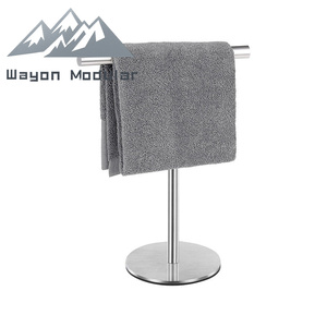 Porte-serviettes en acier inoxydable Wayon pour salle de bain avec options sur pied et murales - Product Image 2