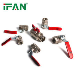 Válvula de bola de rosca hembra IFAN 1/<span class=keywords><strong>2</strong></span> válvula de bola de latón de mango largo rojo de <span class=keywords><strong>2</strong></span> pulgadas para uso en agua - Product Image 2