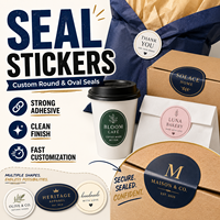 Autocollants décoratifs découpés sur mesure en PET imperméable, avec logo personnalisé, pour boîtes cadeaux, faveurs de mariage, bougies et artisanat