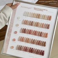 Ensemble de gel pour ongles en 30 couleurs, transparent comme du lait, couleur chair, durable, blanchissant, nude, printemps-été, pour salon de manucure