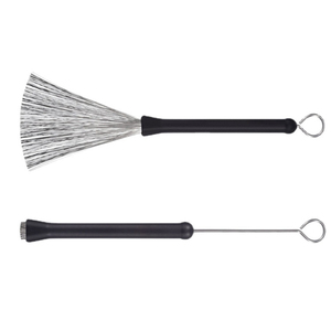 Paquet de sac plastique noir en fil métallique pliable en acier inoxydable <span class=keywords><strong>Brosse</strong></span> pour caisse claire jazz - Product Image 1