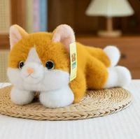 Peluche de raton laveur lestée, douce, avec rembourrage en coton PP, respectueuse de la peau, super douce, personnalisable, avec oreilles mobiles