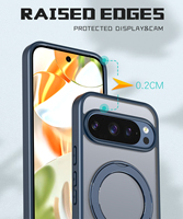 Coque de chargeur sans fil pour Google Pixel 10/9A/9 Pro XL avec support TPU + PC + Metal Armor Design Waterproof Mobile Phone Case