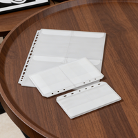 A4/A5/A6/A7 Mehrstilige Transparente Weiche PVC-Taschen A5 A6 Geldumschläge 6-Ring-Ordner Fotohüllen Nachfüllbares Aufbewahrungsbuch