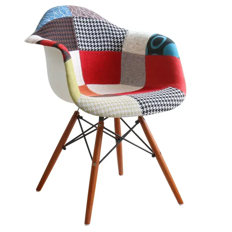 Wholesale Cheap Modern Living Room Furniture Indoor Patchwork Fabric Armchair