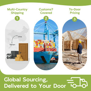 Puerta principal de la casa de 36 pulgadas X 80 pulgadas. Puerta delantera precolgada de acero imprimado Diseños de puertas de fibra de vidrio individuales para casas - Product Image 6