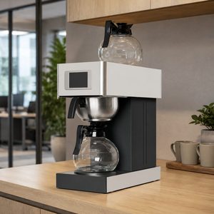 Machine à café filtre commerciale à double carafe, remplissage d'eau automatique et manuel, 120V <span class=keywords><strong>1610W</strong></span> - Product Image 1
