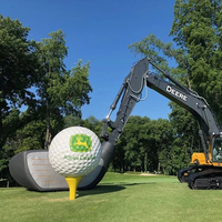 Boule de golf géante décorative et personnalisée, en fibre de verre