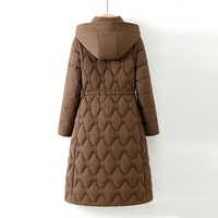 Veste longue matelassée pour femme - Manteau d'hiver 2-en-1 avec doublure amovible, parka matelassée à capuche pour l'extérieur - Logo personnalisé