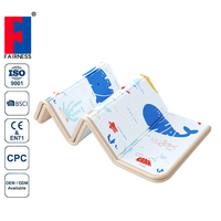 Tapis de jeu pour bébé surdimensionné en XPE 200x180cm, pliable, portable, imperméable, non toxique, antidérapant, pour la famille, les tout-petits et les enfants